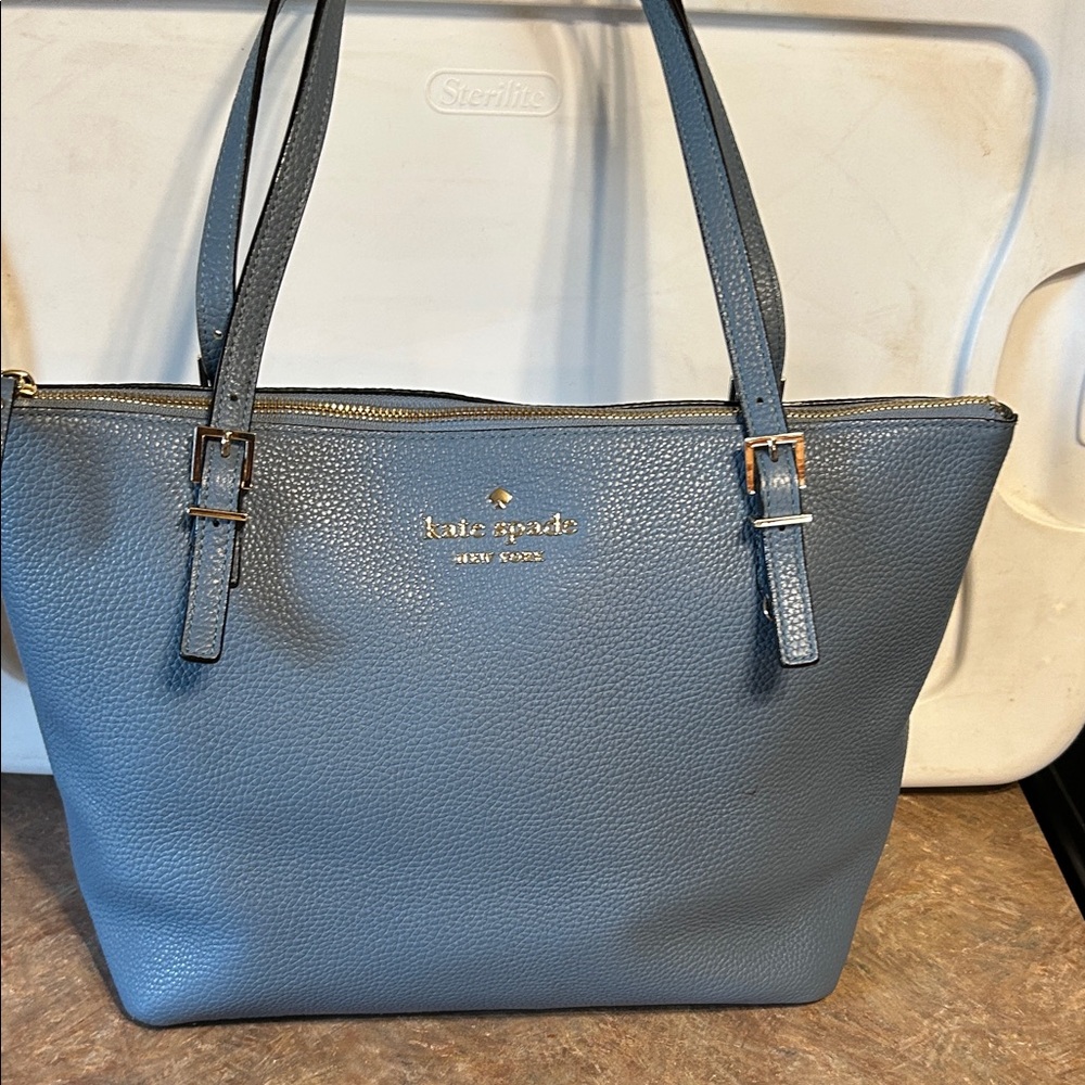 Kate Spade New York Watson Lane Small Pebbled Leather Maya Blue Tote Purse